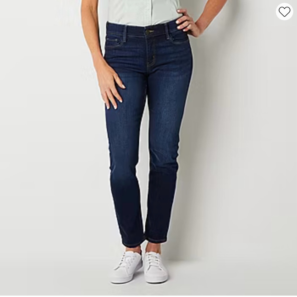 New Liz Claiborne 12P Dark Indigo, Indigo and Dark Stone Classic Skinny Jeans
